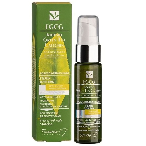 Разглаживающий гель для век EGCG Korean GREEN TEA CATECHIN для самой нежной кожи 30 мл