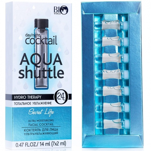 Коктейль для лица Bio World Secret Life ультраувлажняющий 7*2мл
