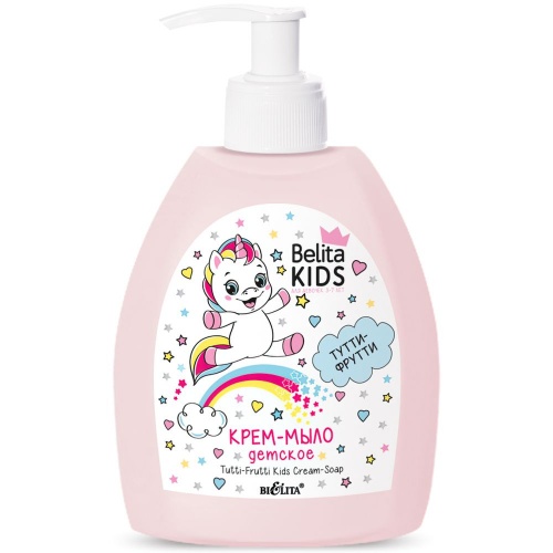 Крем-мыло Belita Kids для девочек 3-7лет Тутти-Фрутти 300мл