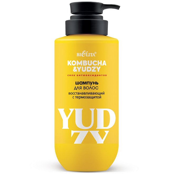 Шампунь для волос Kombucha&Yudzy восстанавливающий с термозащитой 400мл