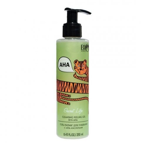 Гель-пилинг для умывания Bio World Secret Life с AHA кислотами 250мл