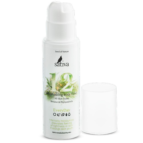 Крем-флюид для тела увлажняющий Sativa №12, 150мл