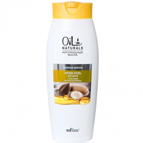 Крем-гель для душа Oil Naturals с маслами Арганы и Жожоба Нежная забота 430мл