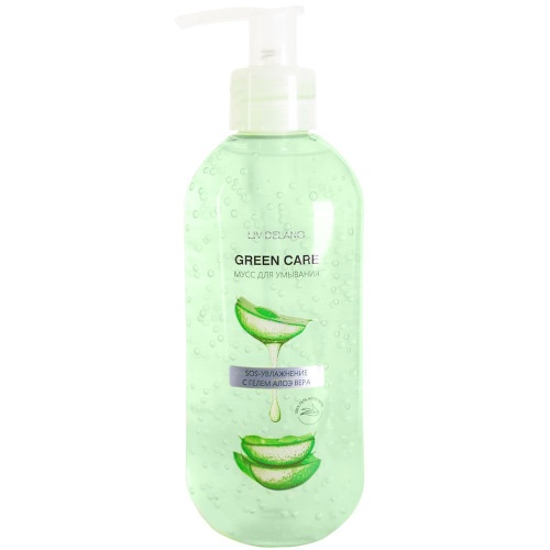 Мусс для умывания SOS-увлажнение Green Care с гелем Алоэ Вера 200мл