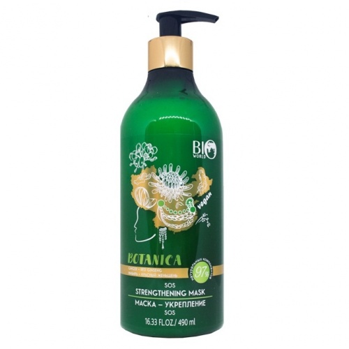 Маска-укрепление Bio World Botanica Имбирь,красный женьшень 490мл