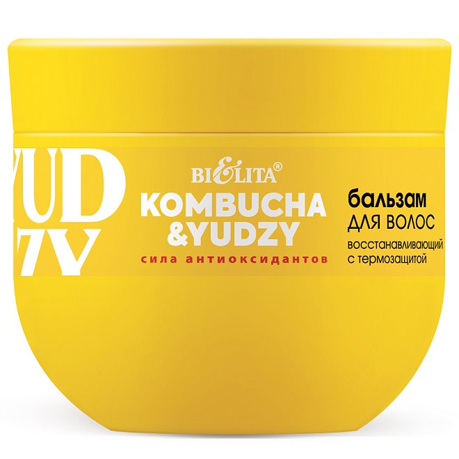 Бальзам для волос восстанавливающий с термозащитой Kombucha&Yudzy 280мл