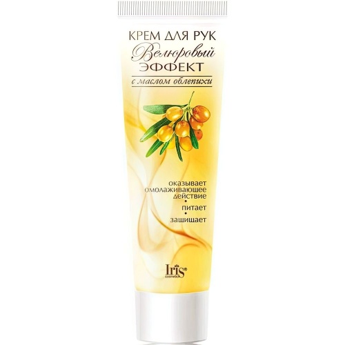 Крем для рук IRIS Велюровый эффект с маслом облепихи омолаживающий 100мл