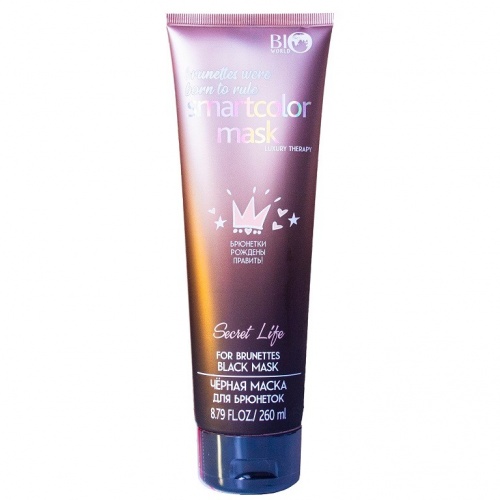Маска для волос Bio World Secret Life Luxury Therapy Черная для брюнеток, 260мл