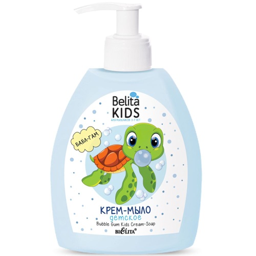 Крем-мыло Belita Kids Для Мальчиков 3-7лет Бабл Гам 300мл