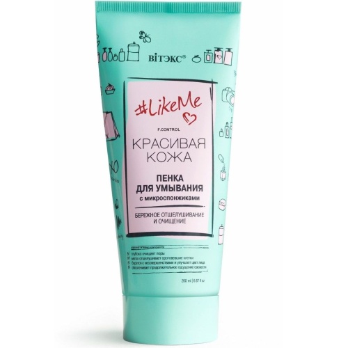 Пенка для умывания с микроспонжиками LikeMe 200 мл