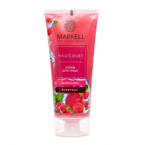 Скраб для лица MAGIC DUET малина и мята 100мл