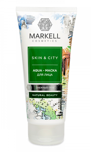 AQUA-маска для лица MARKELL SKIN&CITY Снежный гриб 100мл