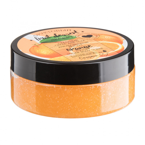 Сахарный скраб для тела ФРУКТОВЫЙ ДЕСЕРТ Апельсиновый йогурт 200г