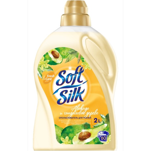 Ополаскиватель для тканей Romax SOFT SILK Авокадо и сандаловое дерево 2л