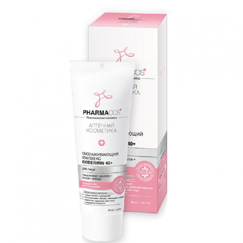 Омолаживающий комплекс для лица PHARMACOS Biodermin 40+, 50 мл