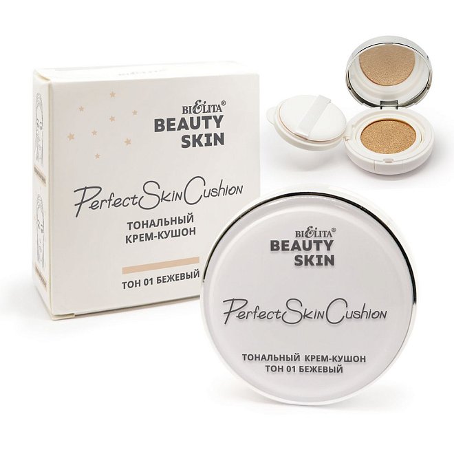 Тональный крем-кушон BIELITA Beauty Skin 12г