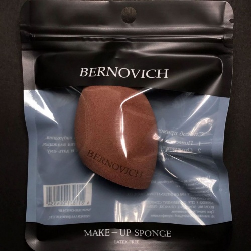 Спонж косметический BERNOVICH срезанная капля (коричневый)