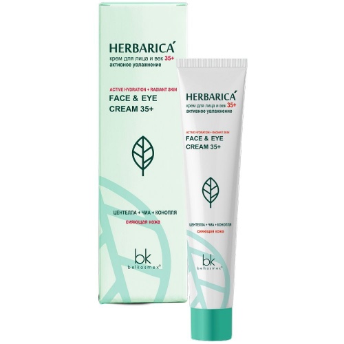 Крем для лица и век Belkosmex Herbarica активное увлажнение 35+, 40мл