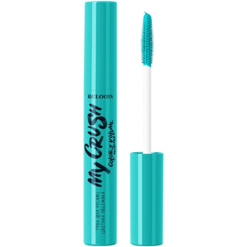 Тушь для ресниц RELOUIS My Crush объемная Teal Storm ярко-бирюзовый