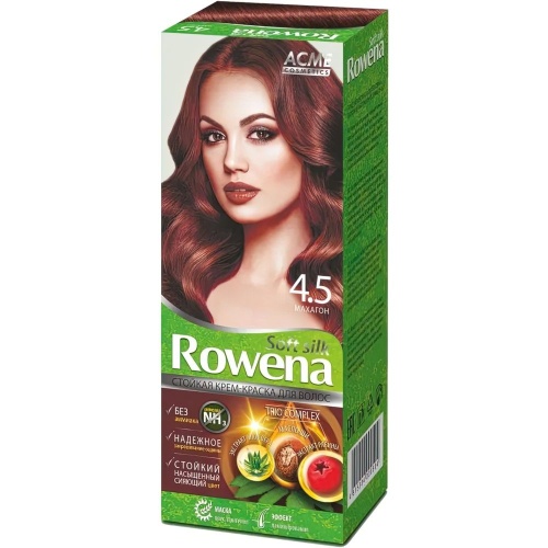 Стойкая Крем-краска для волос Rowena soft silk ACME Color тон 4.5 махагон