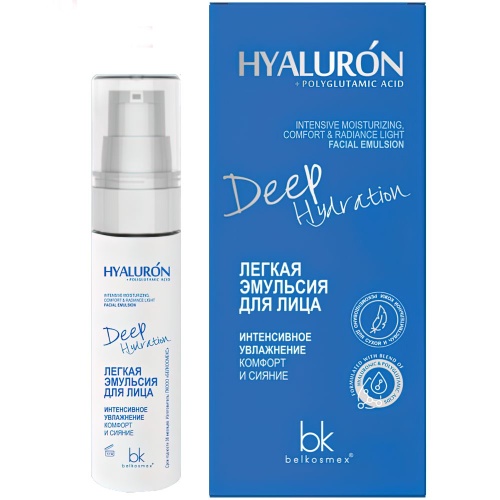 Легкая Эмульсия для лица HYALURON Deep Hydration Интенсивное увлажнение комфорт 30г