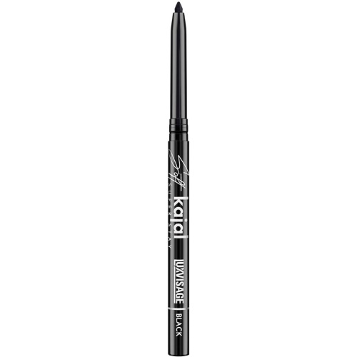 Карандаш-каял для глаз механический LUXVISAGE Soft kajal super stay (Black)