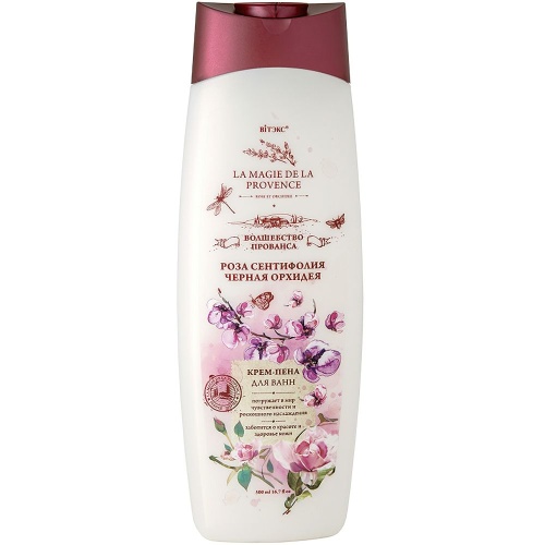 Крем-Пена для ванн Волшебство Прованса Роза сентифолия Черная орхидея 500мл