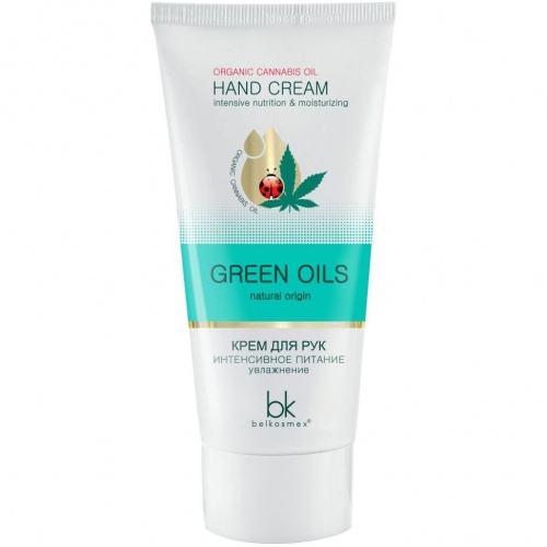 Крем для рук Belkosmex Green Oils интенсивное питание и увлажнение 60г