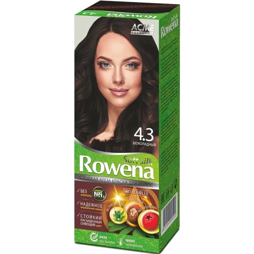 Стойкая Крем-краска для волос Rowena soft silk ACME Color тон 4.3 шоколад