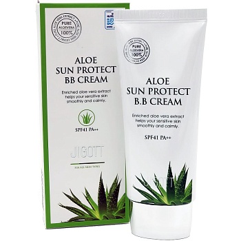 ВВ-крем с экстрактом алоэ JIGOTT Aloe Sun Protect BB Cream Spf41 PA++ 50мл