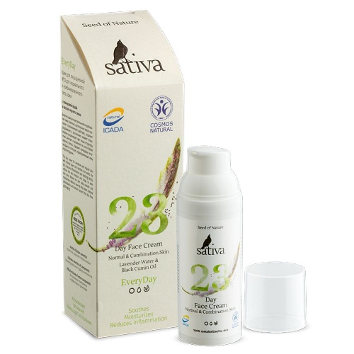 Крем для лица дневной Sativa №23 для нормального и комбинированного типа кожи, 50 мл