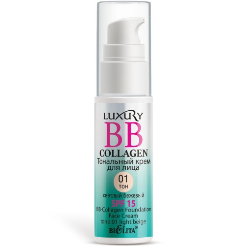 LUXURY Крем тональный BB-Collagen (01 светлый бежевый)