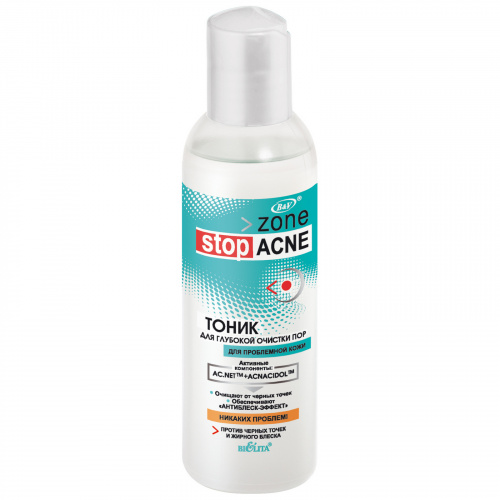 Тоник для глубокой очистки пор Zone Stop ACNE 150 мл