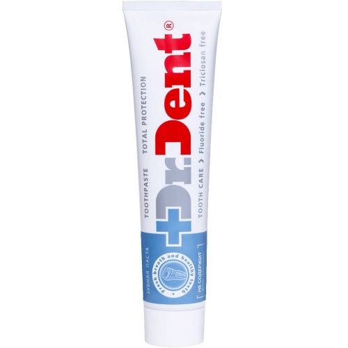 Зубная паста DR.DENT Total Protection без фтора 170г