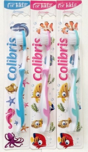 Детская Зубная щетка Colibris арт.0906 мягкая жесткость