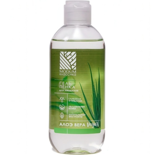 Гель-пенка для умывания Алоэ Вера Modum КЛАССИКА глубокое очищение и увлажнение 200мл