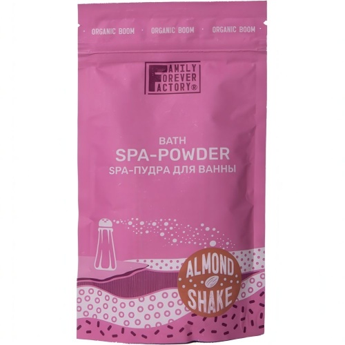 Спа-пудра для ванны Organic Boom "Миндальный шейк" 200г