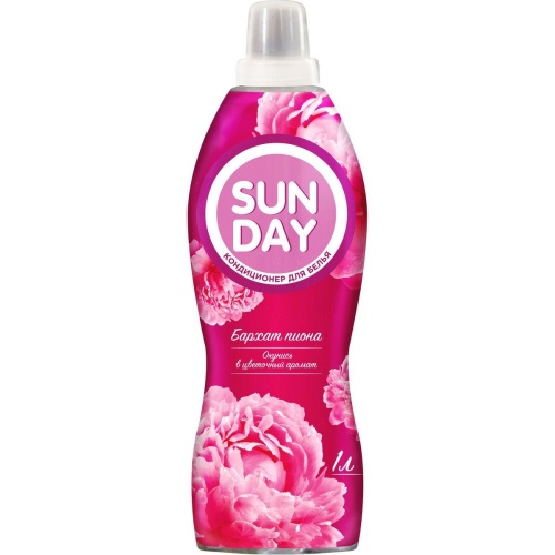 Кондиционер для белья Sunday "Бархат пиона" 1л