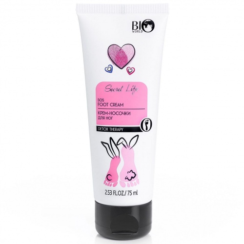 Крем-носочки для ног Bio World Secret Life 75мл