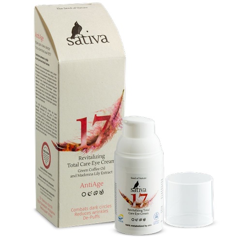 Крем для кожи вокруг глаз комплексный Sativa №17, 30 мл