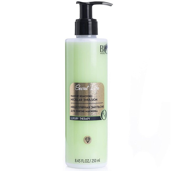 Мицеллярная эмульсия Bio World Secret Life для снятия макияжа 250мл