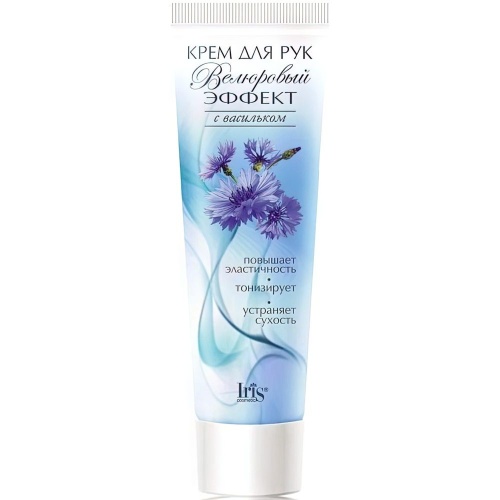 Крем для рук IRIS Велюровый эффект с васильком 100мл