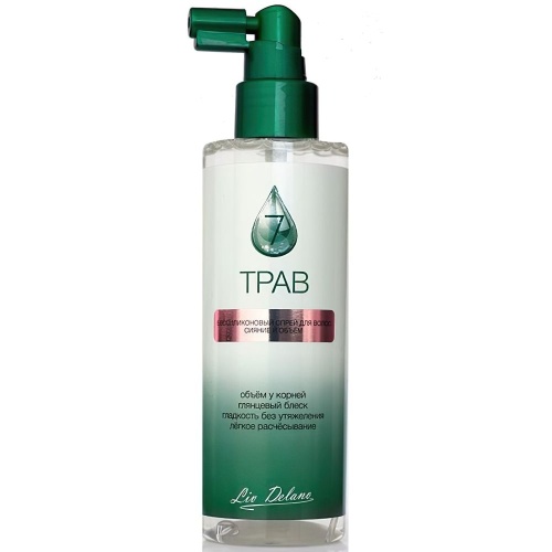 7 трав Спрей для волос бессиликоновый Сияние и объем 200мл