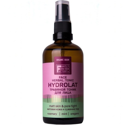 Тоник травяной для лица Organic Boom "Матовая кожа и сужение пор" 100мл