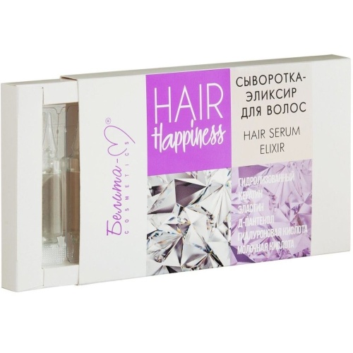 Сыворотка-эликсир для волос HAIR Happiness 5 мл 8 шт