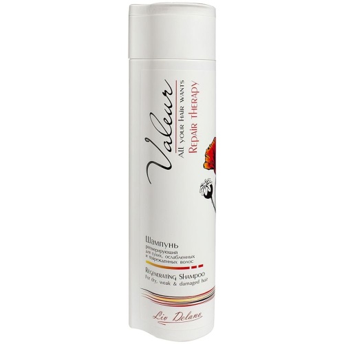 Шампунь регенерирующий Valeur для сухих, ослабленных и поврежденных волос 350г