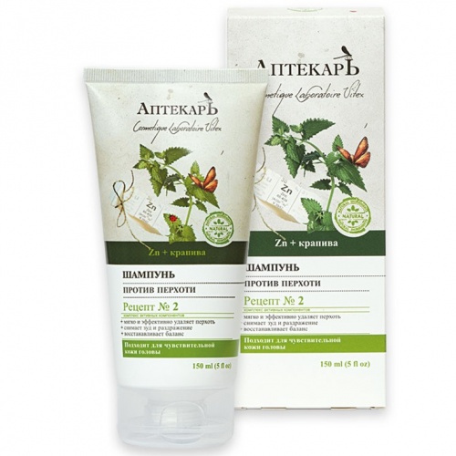 Шампунь АПТЕКАРЬ против перхоти 150мл (без коробки)