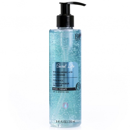 Гель-мусс для умывания Bio World Secret Life с гиалуроновой кислотой 250мл