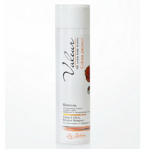 Шампунь Valeur для сохранения блеска и яркости окрашеных и мелированых волос 350г