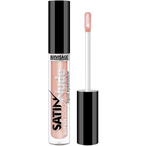 Тени для век жидкие LUXVISAGE Satin Nude super stay (202 Pastel Peach)